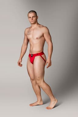 MM Sports The Original Jockstrap 2 inch Reversible Black/Red - MAAT M - Heren Ondergoed - Jockstrap voor Man - Mannen Jock — thumbnail 6