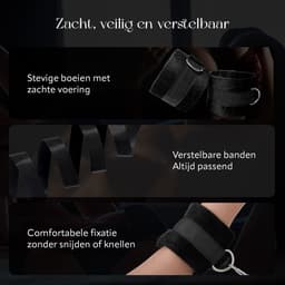 Extacia BDSM Bed Handboeien - Matras SM Set - Bondage Handboeien Set - Handboeien - Sex Toy voor Koppels - Seksspeeltje — thumbnail 3