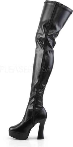 Pleaser - ELECTRA3000Z Plateau overknee Laarzen - US 13 - 44 Shoes - Zwart — thumbnail 3