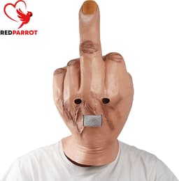 BDSM Fetisj masker latex - Handen fetisj - Middelvinger - Cosplay - Rollenspel - SM - Vingers — thumbnail 1