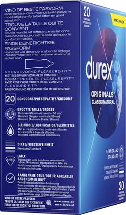 Durex - Classic Natural Condooms - 20 stuks — thumbnail 2