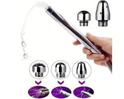 Anaal Douche Met 3 Opzetstukken I Vaginale Cleaner I Anaal Spoelen I Vaginaal Spoelen I Enema Set I Klysma Douche I Aluminium