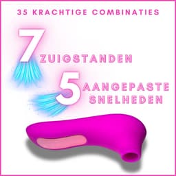 SlipperyHeights® Sisa - Luchtdruk Vibrator voor Vrouwen - Clitoris Stimulator - Tepel Stimulatie - 7 Krachtige Zuigstanden - Siliconen Sex Toy - Zakformaat - Paars — thumbnail 4