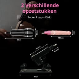 Jeremy Sex Machine voor Man en Vrouw met Dildo en Pocket Pussy – Complete Seksmachine Inclusief 2 Sex Toys – Neukmachine – Fuck Machine – Discreet Verzonden — thumbnail 2