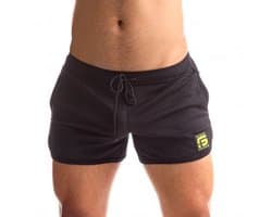 Sport Fucker - Jersey - Semi-transparante Mesh Short - Zwart XL