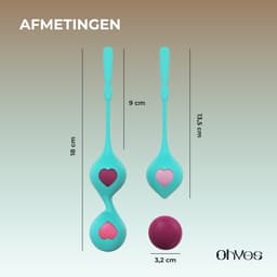 Bekkenbodemtrainer voor vrouw - Vaginale balletjes - Geisha ballen - Kegel Balls met 6 verschillende gewichten — thumbnail 2