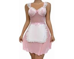 Erotische pyjama dienstmeisje - Rollenspel nachtkleding - Cosplay