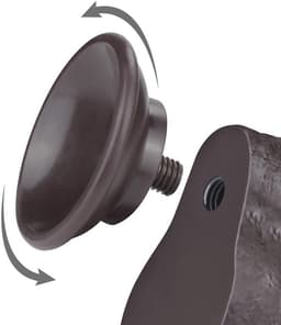 LoveToy - Aftrekbare dildo 24 cm (Ø 4,3 cm) - Zwart — thumbnail 4