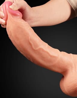 LoveToy - Realistic Dildo 30.5 cm - Nude — thumbnail 3