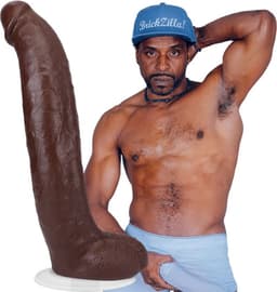 Brickzilla Realistic Ultraskyn Dildo 13 / 33 Cm Chocolate — thumbnail 5