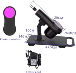 Kinky Pleasure - Seks Machine met Kristallen Dildo-Attachment - Afstandsbediening - Inclusief 2 Opzetstukken — thumbnail 6