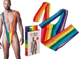 Mankini Regenboog – One Size | Hilarisch & Sexy Kostuum PRIDE — thumbnail 4