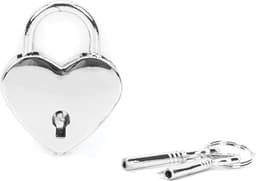 Liebe Seele - Hartvormige Luxe slotjes Voor Boeien - Twee Stuks - Zilver — thumbnail 1