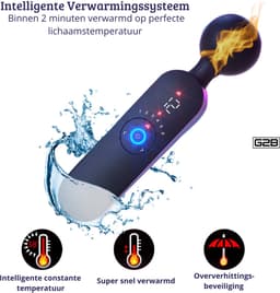 G2B® Premium Magic Wand Vibrator - Luxe Clitoris Stimulator - Vibrators voor Vrouwen & Koppels - Draadloos - Smart Heating - Waterproof - Fluisterstil & Discreet - Clitoris Zuiger - USB Oplaadbaar - Sex Toys Couples - Personal Massager — thumbnail 6