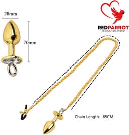Luxe tepel klemmen + Buttplug - Anaal - Verstelbare druk - Unisex — thumbnail 2
