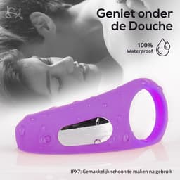 Toys Hub® Cockring Vibrerend met Afstandsbediending & Opbergzakje - Incl. E-BOOK - Met Clitoris Stimulator - 9 Vibraties - Siliconen - Sex Toys voor Koppels - Couples - Penisring - Man — thumbnail 4