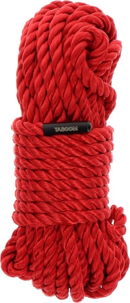 Professioneel Bondage Touw - 10 meter x 7 mm - Rood - Zeer Zacht BDSM Touw - Hoogwaardig Materiaal - SM Touw voor beginners en gevorderden - Bondage Rope - Red — thumbnail 1