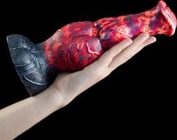 Lusty Dragon Dildo Thorn - 22 x 7 cm - Gemaakt van siliconen - Monster Dildo - Fantasy Dildo - Grote Anaal Dildo - Met Zuignap - Buigzaam Materiaal - XL Dildo - Seksspeeltje - Sex Toy — thumbnail 6