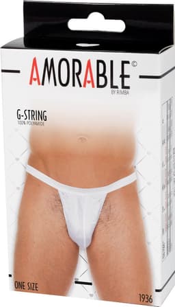 Amorable - Tanga Herenstring - Wit — thumbnail 2