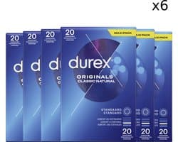 Durex - Condooms - Classic Natural - 20st x6