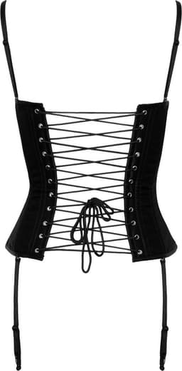 Sexy Mat Zwart Corset - Large — thumbnail 5