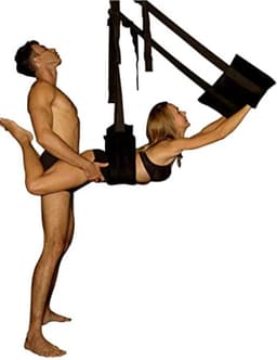 Liefdesschommel - Seksschommel - Deluxe Set Breed en Comfortabel Gestoffeerd - Zitting voor Koppels - 200 kg (zonder houder, ook voor de deur) - Seksschommel — thumbnail 5
