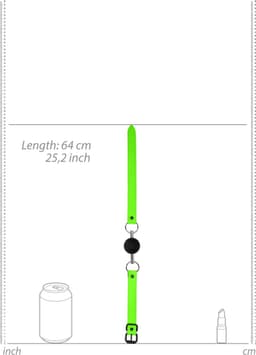 Massieve Ball Gag - Glow in the Dark — thumbnail 3