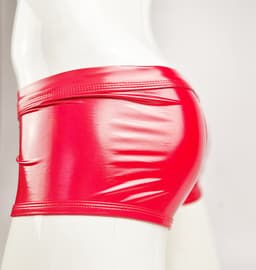 BamBella ® - Boxer short Maat XL Datex (Latex en stof SM kleding BDSM kruisloos erotische heren kleding — thumbnail 5