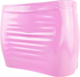 BamBella® - Datex rok roze - Maat S/M - (Mix latex en stof mini rok - Sexy Erotische dames BDSM SM fetish kleding — thumbnail 5