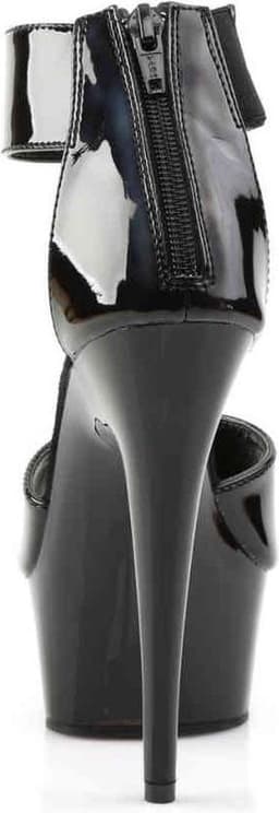 Pleaser - DELIGHT-670-3 Sandaal met enkelband - US 11 - 41 Shoes - Zwart — thumbnail 4