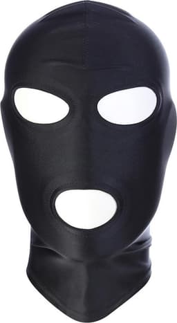 Banoch - Mask/3 hole Black - Spandex Masker - BDSM - Zwart — thumbnail 13
