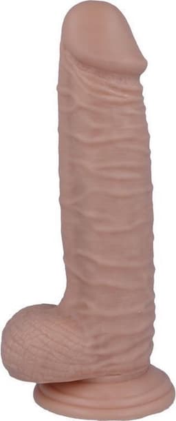 Mr. Intense - dildo - dildo vibrator - dildo vrouwen - dildo mannen - dildo anaal - dildo xxl  - beige - flexibel - 20cm Ø 4,6cm / sex / erotiek toys — thumbnail 5