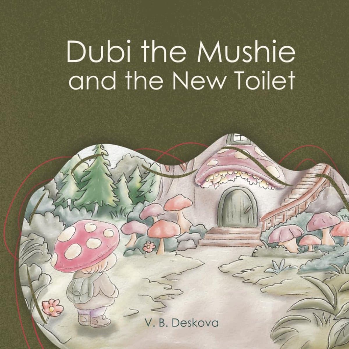The Mushie and the New Toilet: A Gentle Potty Training Story for Toddlers Scared to Use the Bathroom Away From Home — afbeelding 1