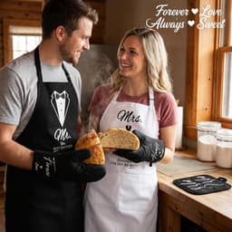 Mr & Mrs Cadeauset - Koppen Mokken Set - Cadeau Geven - 11-delig - 450 ml - Zwart Wit — thumbnail 4