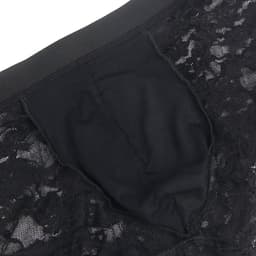 Zeloria Heren Kant Boxer – Transparante Erotische Lace Boxershort – Zwart – XXL – Stretch & Comfort — thumbnail 2