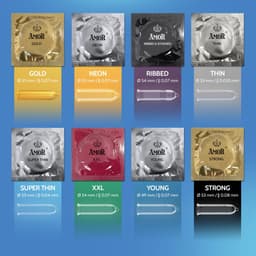 AMOR premium Thin Condooms, extra dunne, 0.04 mm, Ø 53 mm, 100 stuks — thumbnail 5