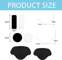 10 pairs of self-adhesive heel protectors for most sports shoes, leather shoes, high heels, inner protection of the - ShopVlot — thumbnail 2