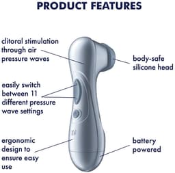Satisfyer Pro 2 Generation 2 | Drukgolfvibrator met 11 intensiteiten & verbeterd design | Testwinnaar Stiftung Warentest, 1,6 | Batterijen (2×AAA) | huidvriendelijke siliconen | IPX7 waterdicht — thumbnail 3