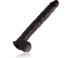 JustFun Mega XXL Realistische Dildo - 36 CM - Met Zuignap - 5.5 cm Diameter - Extra Groot - Sex Toys voor Mannen & Vrouwen