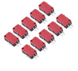 Dailygoods- Micro Switch - 10 Stuks - Hoge Sensitiviteit - Drie Pinnen - Betrouwbaar - Lange Levensduur - Compatibel met Arcade Knoppen - Drukknop — thumbnail 1