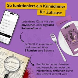 Moorddiner Spel - Diner Spel - Avond Vullen - Voor 4-6 Personen - 21 x 10 x 2.5 cm — thumbnail 2