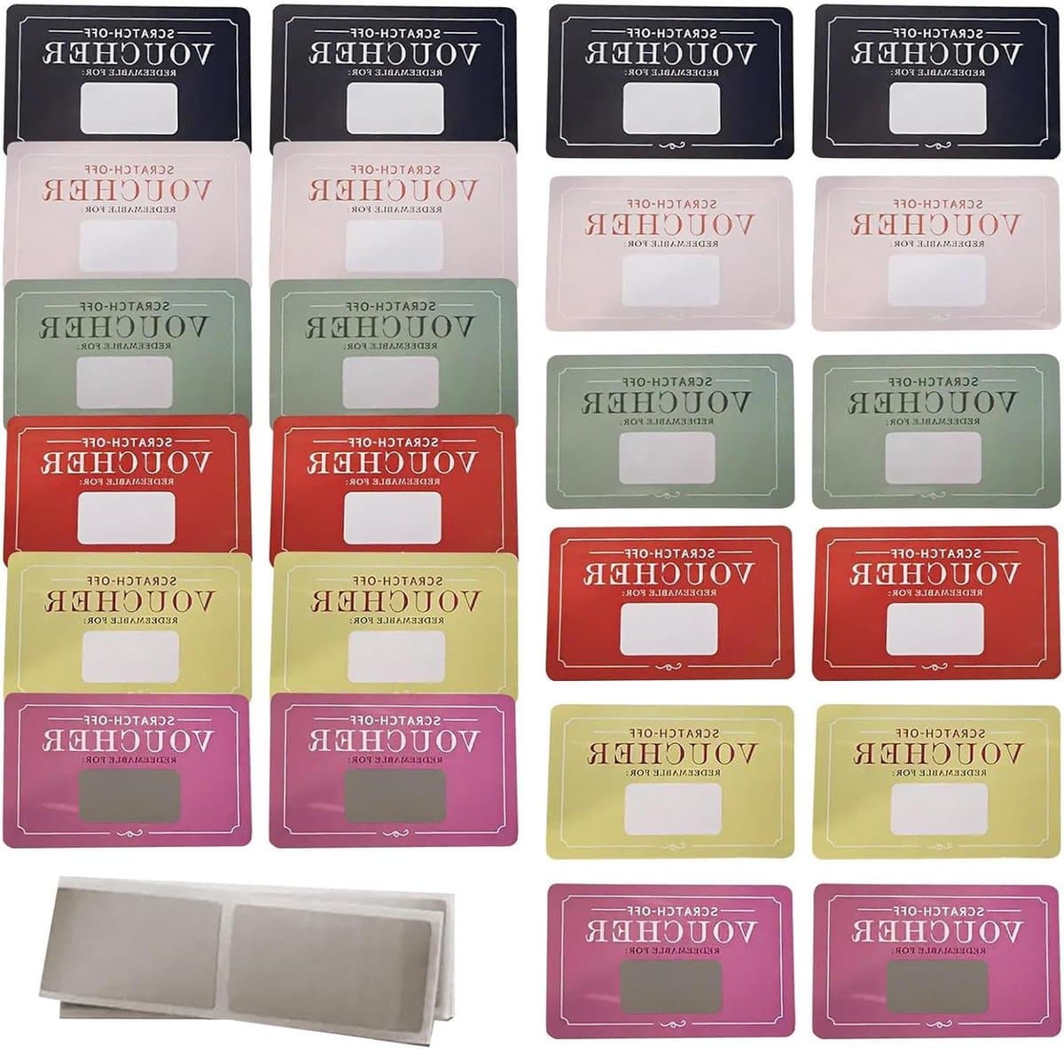 Krasloten voor koppels - Liefdesbonnen - Romantische momenten creëren - 24 interactieve vouchers - 10.8x7cm - Niet gespecificeerd — afbeelding 1