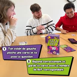 Quizspel Jaren 80 - Cultuurspel Vragen - Feestavond Organiseren - Franse Versie - 6.2 cm x 9.7 cm - Multicolor — thumbnail 4