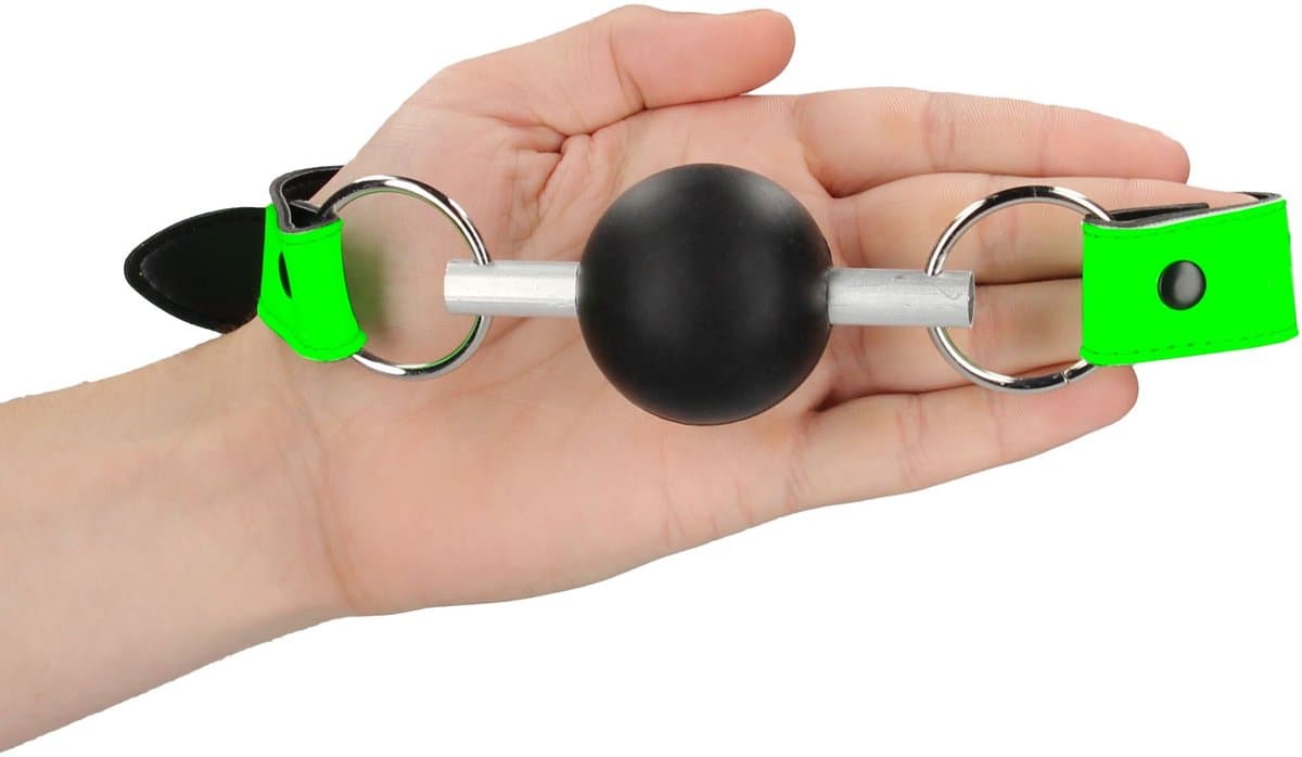 Massieve Ball Gag - Glow in the Dark — afbeelding 1