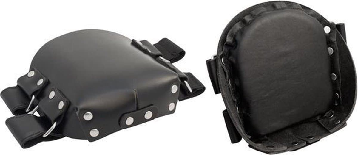 Mister B Heavy Duty Leren Kniebeschermers — afbeelding 1