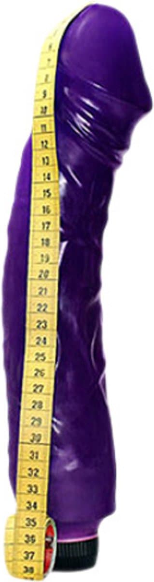 You2Toys – Giant Lover XXL Vibrator met Aders en Verdikte Eikel – 33 cm – Paars — afbeelding 1