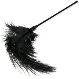 EasyToys - Zwarte, Lange Kietelaar met Veren - Tickler - BDSM - Sex Toys voor Vrouwen en Mannen - Zwart — thumbnail 3