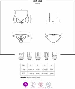 Obsesive Zuster Lingerie - Erotische Rollerspel Kleding - Maat L/XL - Blauw — thumbnail 6