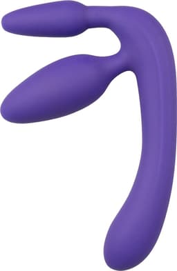 You2Toys - Drie Dubbele Voorbind Dildo - Paars - Vrouw - Speeltjes - Strapon - voorbinddildo - Dildo - Vibrator - Penis - Buttplug - Sexy - Tril ei - Erotische - Man - Dames — thumbnail 1