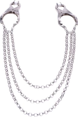 Master Series Affix Triple Chain - Tepelklemmen Met Kettingen — thumbnail 1